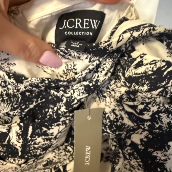 JCrew Collection Strapless bow-back maxi dress in toile print - NWT - Size 14 - Picture 2 of 5
